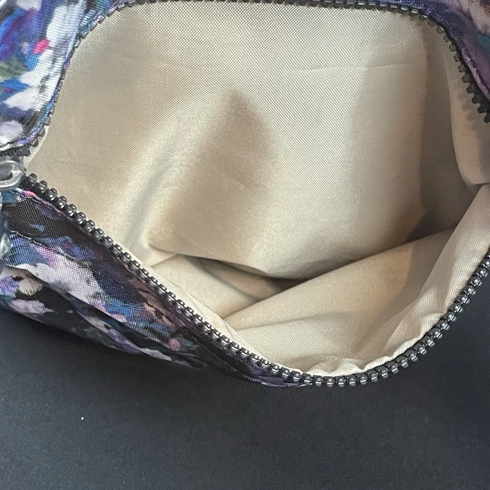 Kipling Women's Blue Purple‎ Floral Crossbody Shoulder Bag Purse Lightweight